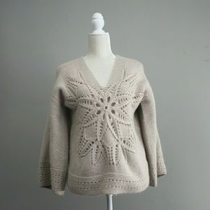 Garnet Hill | Snowflake Cut Out Sweater